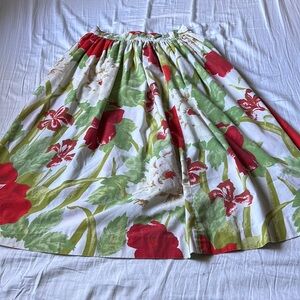 Vintage floral cotton skirt